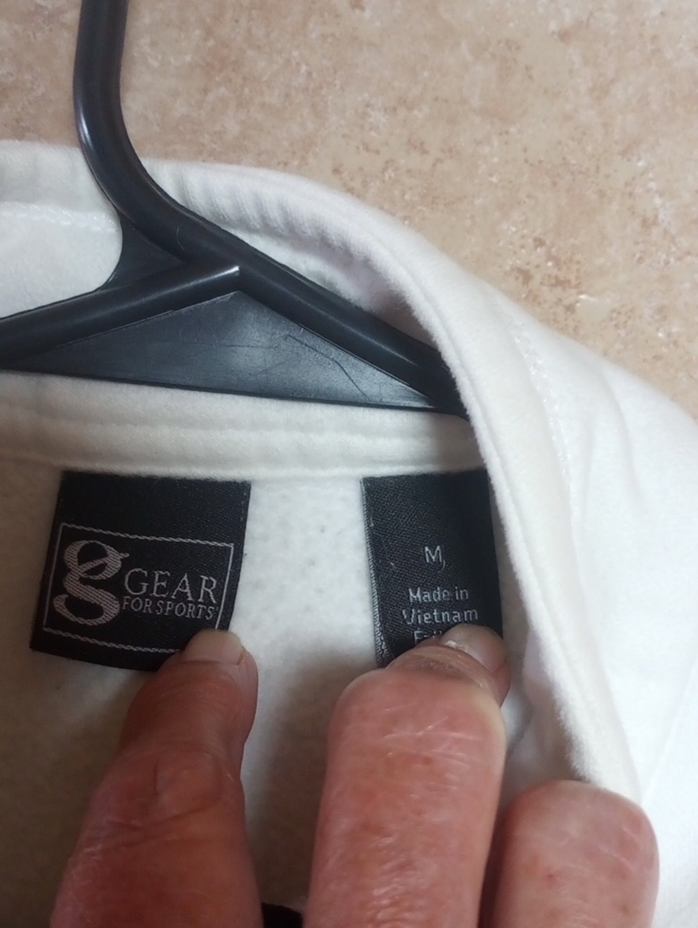 Gear For Sports White Fleece Jacket Trimmed In black - Picture 2 of 9
